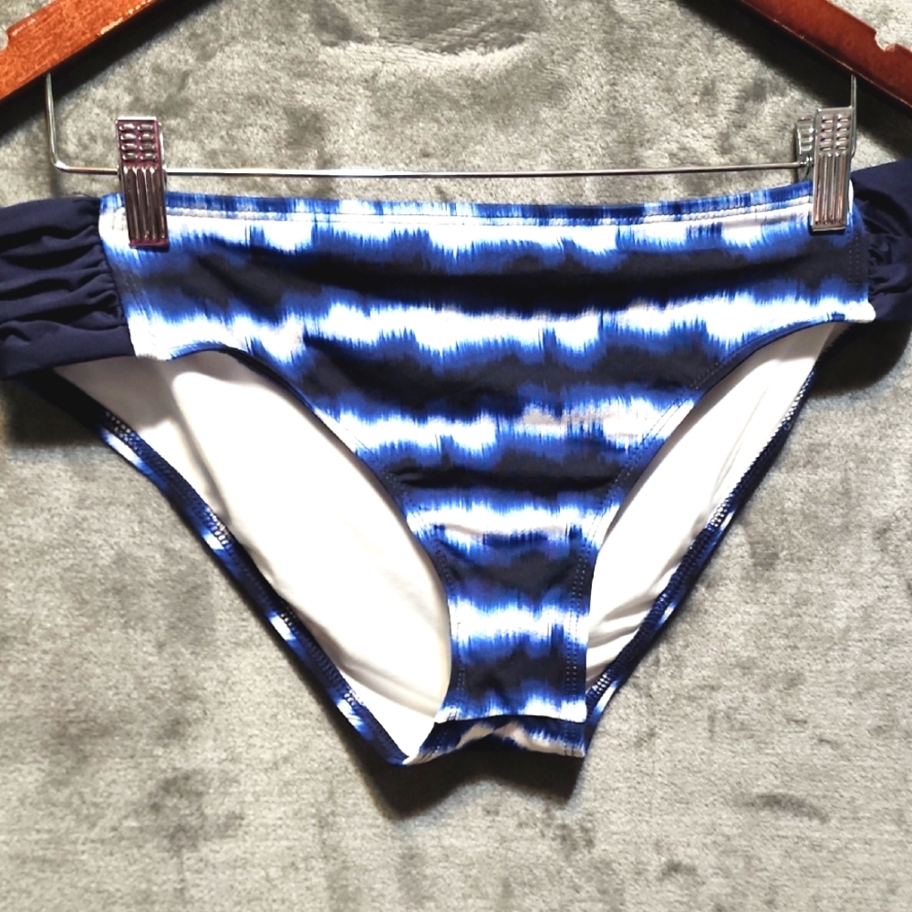 Nautica Navy and White Swimwear New With Tags Size 14
